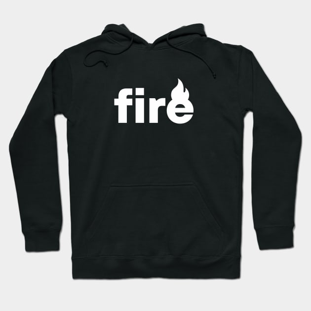 Fire Wordmark Hoodie by vectorclothes